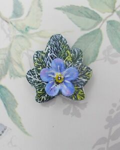 【送料無料】ジュエリー アクセサリー ブローチピンピン2 forgetmenot brooches forgetmenot pin friendship pin hand painted