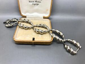 【送料無料】ジュエリー・アクセサリー ヴィンテージファンシービッグリンクシルバーメッキブレスレットニースvintage fancy grandi link bracciale placcato argentonizza