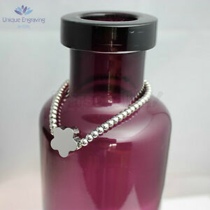 【送料無料】ジュエリー・アクセサリー カスタムテキストブレスレットチャームアイデアpersonalizzato fototesto inciso fiore bracciale con charmfantastico regalo idea