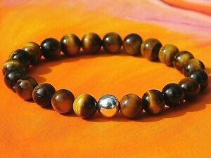 【送料無料】ジュエリー・アクセサリー ビーズタイガーズアイメンズウィメンズブレスレットda uomodonna 8mm handmade gemstone amp; bracciale con perline dargentoocchio di tigre