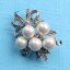 ̵ۥ奨꡼꡼ ܥå֥饤륷Сȡۥ磻ȥѡܥ֡ɥ쥹֥ silver tone white pearl bow bouquet dress brooch in gift box wedding bridal