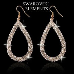 【送料無料】ジュエリー・アクセサリー ブークルドロイユクレオールオーバルクリスタルスワロフスキー..