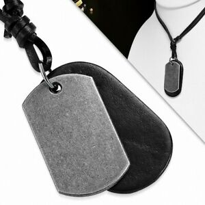 【送料無料】ジュエリー・アクセサリー コリアーレグラーブルエンクワールノワールアベックペンデンティフアンアリアージュアンアリアージュcollier reglable en cuir noir avec pendentif en alliage en alliage