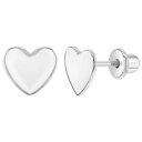 yzWG[EANZT[ X^[OVo[n[gVvXN[gCO925 cuore in argento sterling semplice vite retro orecchini per bambini amp; young