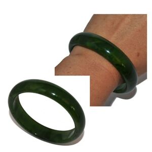 【送料無料】ジュエリー・アクセサリー ブレスレットジョンクヴィンテージアンレジンヴェルトマルブレビジューbracelet jonc vintage en resine vert marbre bijou