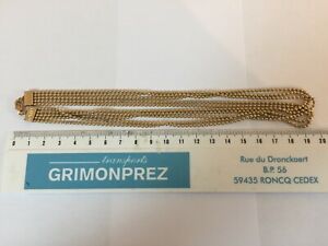 【送料無料】ジュエリー・アクセサリー ビジューコリアーラスドクープラケボンエタットbijoux collier ras de cou plaque or bon etat(4)