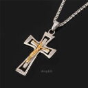 ジュエリー・アクセサリー イエスクロスペンダントネックレスチェーンgesu croce crocifisso ciondolo collana catena religiosa