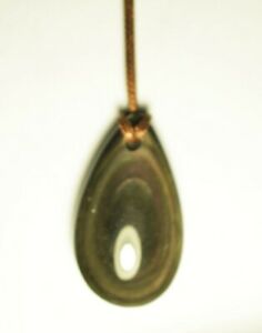 【送料無料】ジュエリー・アクセサリー ペンデンティフエンオブシディエンヌオエイユセレステデュメキシクpendentif en obsidienne oeil celeste du mexique 35x20mm ?il