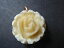 ̵ۥ奨꡼꡼ ڥǥƥեӥơڥǥjoli pendentif rose sculte 17 x 15 cm vintage 70 neuf old rose pendent