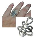 yzWG[EANZT[ oOA[WFg}XIWi_rW[Obague argent massif 925 forme originale moderne t 52 bijou ring