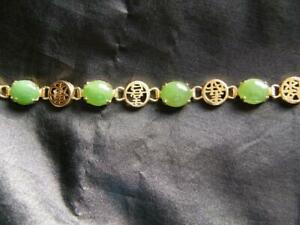 【送料無料】ジュエリー・アクセサリー ジェイドゴールドプレートディスクパネルブレスレットjade plac..