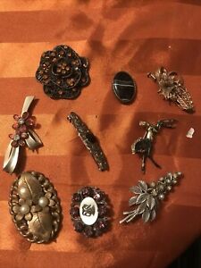 【送料無料】ジュエリー・アクセサリー ロットブロッシュヴィンテージファンタイジーアンシエンヌlot 9 broches vintage fantaisie anciennes(4)