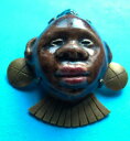 【送料無料】ジュエリー・アクセサリー ブローチェポルケレーヌペインテライトンビンテージブローチbroche porcelaine peinte amp; laiton vintage brooch
