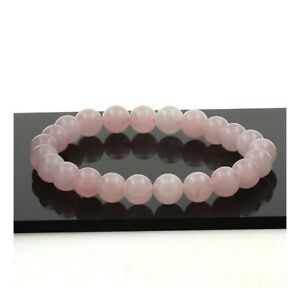 【送料無料】ジュエリー・アクセサリー ブレスレットパーレスクォーツミリメートルbracelet perles quartz rose 8 mm