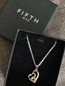 【送料無料】ジュエリー・アクセサリー ジルコンコニャックゴールドペンダントネックレスquinto nyc collana ciondolo in oro con zircone cognac
