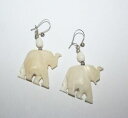 【送料無料】ジュエリー・アクセサリー ヴィンテージハンドエレファントステテットペンダントイヤリングvintage hand carved elefante st...