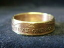 【送料無料】ジュエリー・アクセサリー ハンドメイドジャージーコインリングサイズfatto a mano jersey coin anello 1957, tag...