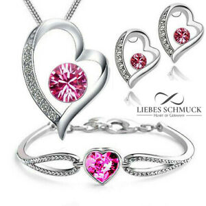 ジュエリー・アクセサリー donna bracciale cuore donne regalo cuore ciondolo argento 925 cuore bracciale zirconia