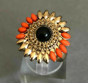 ̵ۥ奨꡼꡼ ơ󥰥ҥåԡեvintage anello girasole 1970sanello fiore hippy