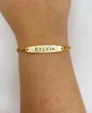 ジュエリー・アクセサリー ノーブルブレスレットシルビアメッキゴールドネームブレスレットnobile bracciale sylvia placcato oro nome bracciale regalo