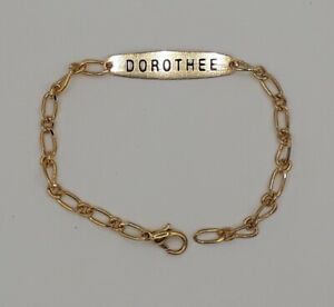 【送料無料】ジュエリー・アクセサリー ノーブルドロシーゴールドメッキブレスレットブレスレットnobile bracciale dorothee placcato oro nome bracciale regalo