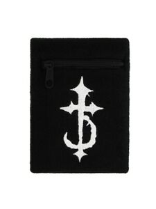 【送料無料】ジュエリー アクセサリー デビルドライバークロスウォレットジップブラックブレスレットdevildriver cross wallet zip braccialetto nero 9x12cm