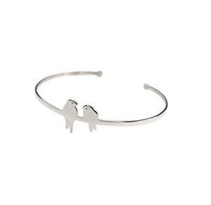 【送料無料】ジュエリー・アクセサリー イキタブレスレットオイゾーアルジャンテジョンオヴェールikita bracelet oiseaux argente jonc ouvert