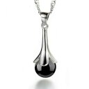 【送料無料】ジュエリー・アクセサリー コリアーアージェントペンデンティフグーテドーアゲートノワールクラッチcollier argent 925 pendentif goutte deau agate noire top qualite pochette