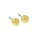【送料無料】ジュエリー・アクセサリー デザインボールピンイヤリングミリメートルポリッシュゴールドコートdesign serio orecchini a pern...