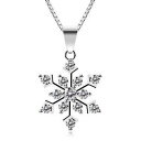 yzWG[EANZT[ WRy_gLb`[Vo[lbNXbcatcher collana in argento con pendente in zircone a forma di fiocco di neve