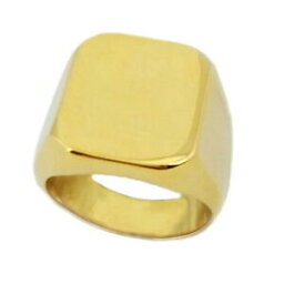 【送料無料】ジュエリー・アクセサリー リングマンリングシールカレッジリングゴールドメッキuomo anello, anello con sigillo, anello college, placcati oro hr0084