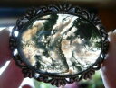 【送料無料】ジュエリー・アクセサリー ヴィンテージモスアゲートカボションジュエリーマウントmolto grande, vintage moss agate cabochon per bigiotteria mount ag12
