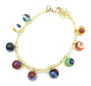 【送料無料】ジュエリー・アクセサリー イタリアブレスレットドナアンティカムリーナヴェネツィアナムラーノガラスbracciale donna antica murrina veneziana murano glass made in italy vn 302