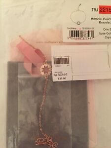 【送料無料】ジュエリー・アクセサリー テッドベイカーハートスターブレスレットハーシーローズゴールドオリジナルラベルパッケージted baker cuore stella bracciale hershey oro rosa con etichetta e imballo origi