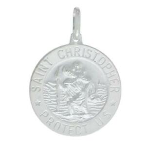 【送料無料】ジュエリー・アクセサリー シルバースターリングペンダントサンクリストフォーロペンダントメイドインイタリア22cm argento sterling pendente san cristoforo ciondolo, fatto in italia, 18(4)