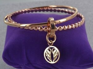 【送料無料】ジュエリー・アクセサリー スタージェムオリジナルエンジェルウィングスチャームブレスレットダブルセットブレスレットrose stargems originale ali dangelo unite bracciale con charm braccialetto dopp