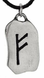 【送料無料】ジュエリー・アクセサリー シルバーリボンネックレスレターオブアルファベットruna ciondolo fehu 925 argento nastrocollana lettera dellalfabeto f nr 299