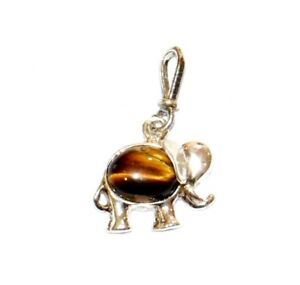 【送料無料】ジュエリー・アクセサリー ペンデンティフオエイルドタイガーゾウpendentif oeil de tigre elephant p2604