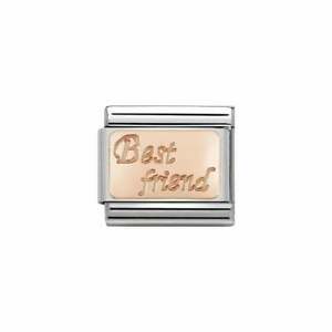 【送料無料】ジュエリー・アクセサリー オリジナルノミネートローズゴールドチャームoriginale nomination 9ct rose oro migliore amico charm 【送料無料】ジュエリー・アクセサリー オリジナルノミネートローズゴールドチャームoriginale nomination 9ct rose oro migliore amico charm