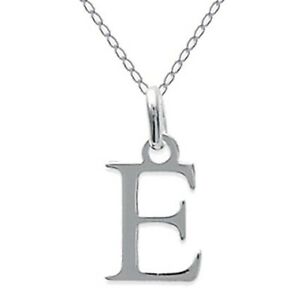 ジュエリー・アクセサリー コリアーイニシャルレトレエンアージェントアイデカドーcollier initiale lettre e en argent 925 longueur 45cm ou 50cm idee cadeau