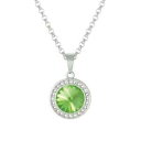 【送料無料】ジュエリー・アクセサリー ビバペリドットオーストリアクリスタルシルバーペンダントトーンviva peridot austriaco di cristallo pendente dargento tono