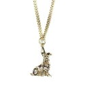 【送料無料】ジュエリー・アクセサリー ゴールドメッキウサギバニーチャームネックレスダメアリーnuovo gold plated coniglietto lepre fascino collana da e mary