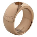 ジュエリー・アクセサリー メラノステンレスリングサイズmelano magnetic anello in acciaio inox rivestito rose 10 mm dimensioni 64 brillante magnetico