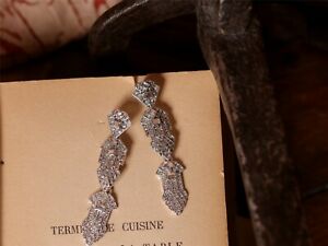 【送料無料】ジュエリー・アクセサリー イヤリングシルバーネイルストラスクリスタルウェディングイブ..