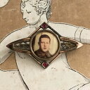 【送料無料】ジュエリー・アクセサリー ブローチェアンシエンヌフォトシュルポルケレーヌアンティークフレンチブローチbroche ancienne photo sur porcelaine 1900 antique french brooch