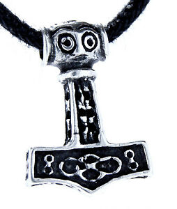 【送料無料】ジュエリー・アクセサリー トールハンマーペンダントシルバーネックレスomartello di thor ciondolo piccolo 925 argento collana mjolnir nr 66