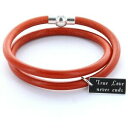 【送料無料】ジュエリー・アクセサリー Rブレスレットラップオレンジuomo preferiti R braccialetto chiusura magnetica 2 volte avvolto incisione arancione(4)
