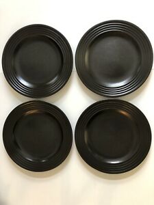 ̵ۥåʡĴƫåɥץեåʥ륫ե֥饦󡢥դǥʡץ졼ȤΥåSet of 4 Wedgwood EMERIL PROFESSIONAL CAFE Brown, Ribbed Dinner Plates 11 1/8?