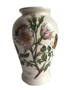 【送料無料】キッチン用品・食器・調理器具・陶器　ポートメイリオン植物園花瓶高おんな犬ローズローザカナPortmeirion Botanic Garden Vase 6 3/4 High Canton Dog Rose Rosa Cana