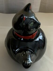 【送料無料】キッチン用品・食器・調理器具・陶器　ヴィンテージ年代ティーポットシャフォードブラックキャットティーポットVintage 50’s Teapot Shafford Black Cat Tea Pot #544 EUC 3